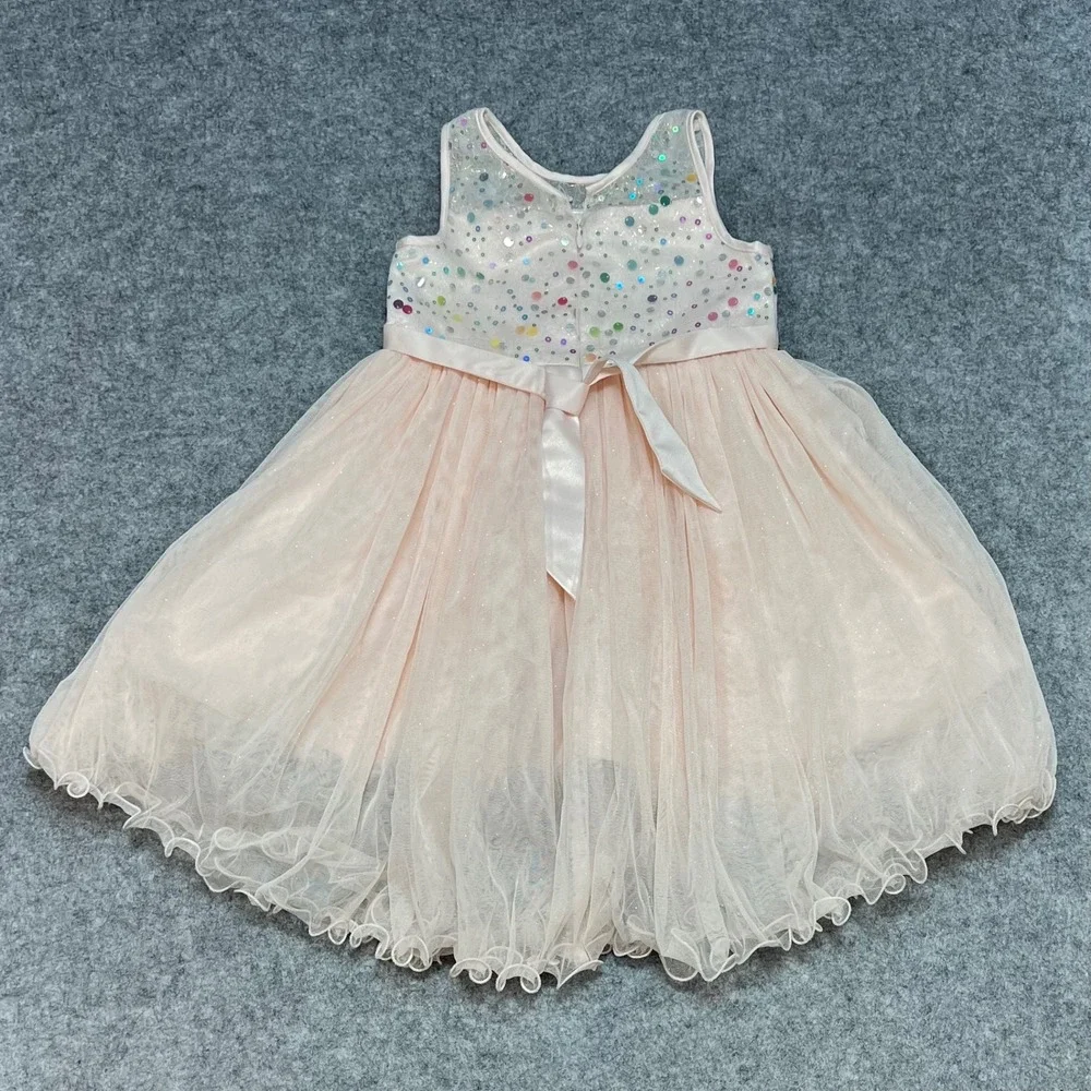 American‎ Princess Girls Sparkle Sequin Tulle Dress Birthday Party Formal Size 6